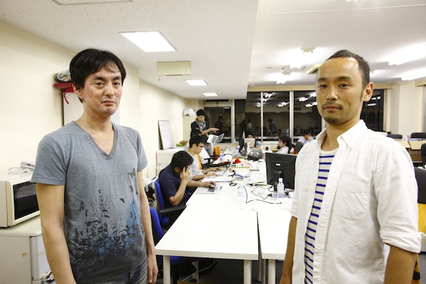 左）代表取締役社長　山田 進太郎氏 <br />（右）エンジニア　大庭 慎一郎氏