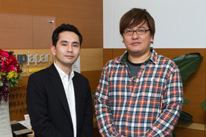 SUVTの技術戦略グループマネージャー斉藤健二氏と、取締役の平井強氏