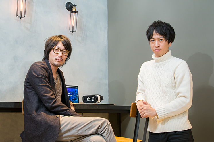 （左から）VRize代表取締役の正田英之氏と取締役兼CTOの露木雅氏