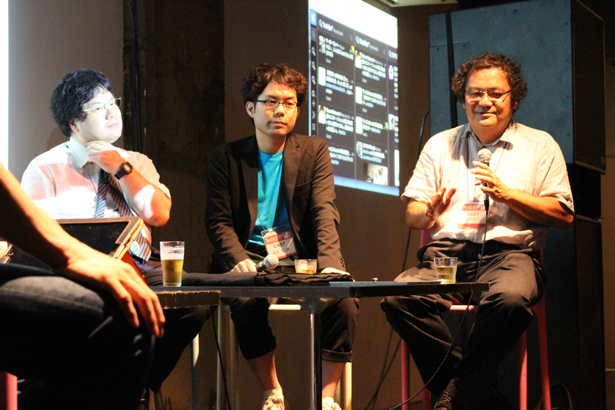 モノづくりをテーマに行われた『TechLION vol.18』。登壇者は左から寺薗淳也氏、瀬尾浩二郎氏、増井俊之氏