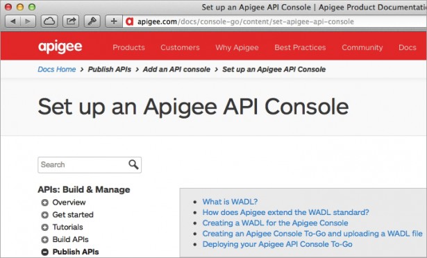 APIをブラウザから試すコンソールを簡単に埋め込めるサービスApigee API Console
