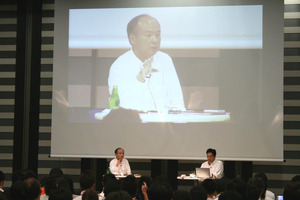 孫正義氏（※写真は2011年に行われた「トコトン議論～日本のエネルギー政策を考える～」取材時に撮影）