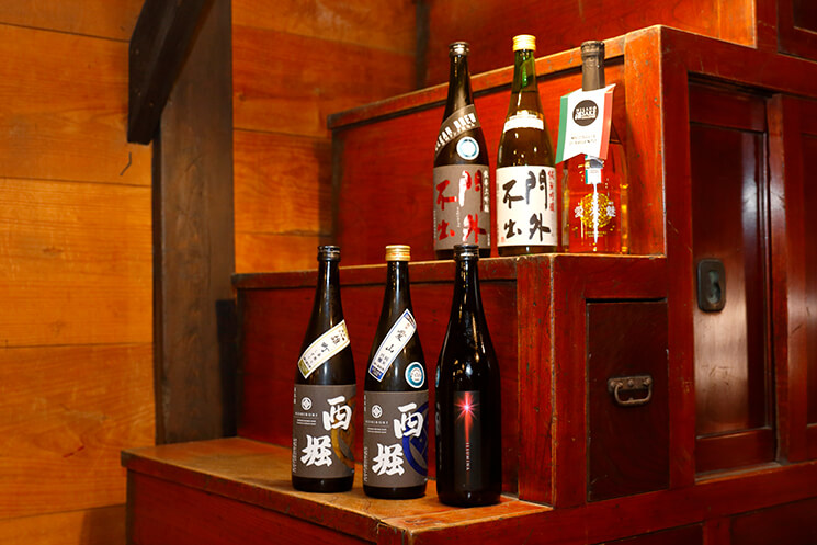 西堀酒造の日本酒のラインアップ写真