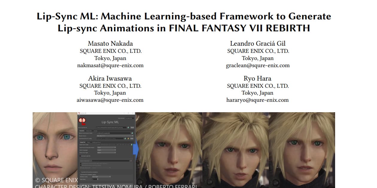 SIGGRAPH 2024で発表されたLip-Sync ML資料