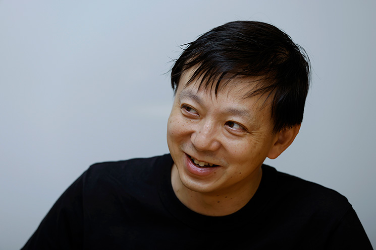 取材に応えるコインチェックCTO・松岡剛志さん