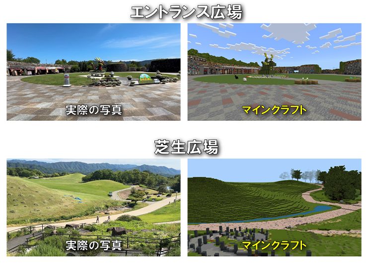 国営讃岐まんのう公園の再現模様