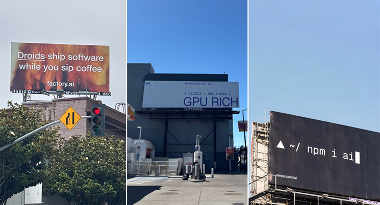 サンフランシスコ　ビルボード広告の様子