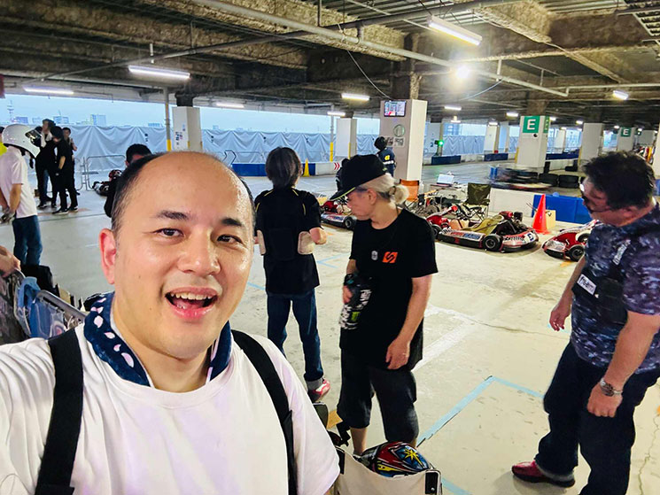 カートが趣味だと語る増井さん
