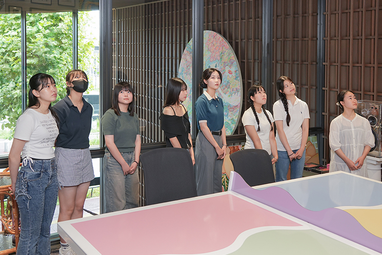 ZOZO　Girls Meet STEM　オフィスツアーの様子