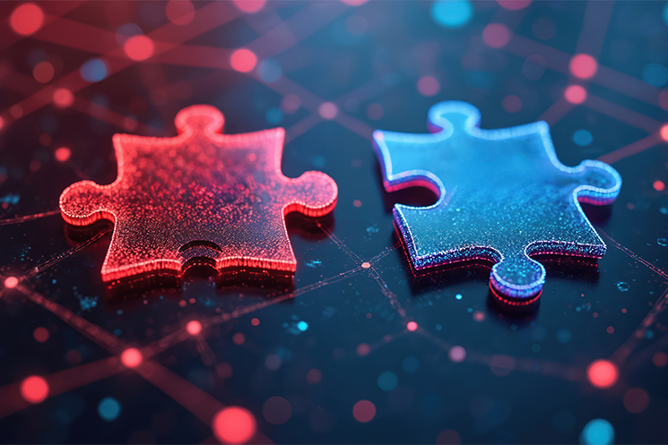 ピースとピースがくっつくイメージ