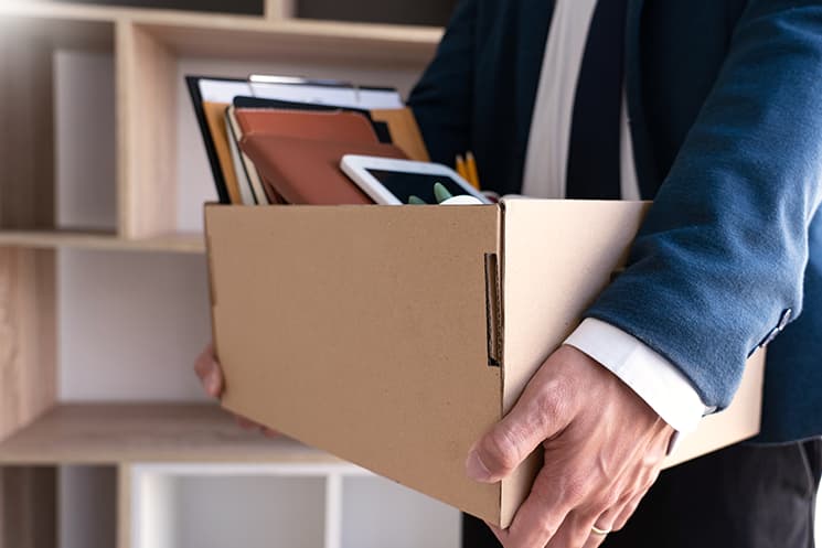 早期退職の様子