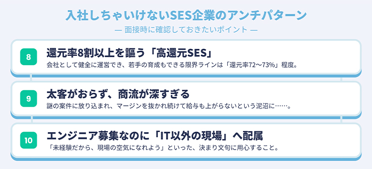 入社しちゃいけないSES企業のアンチパターンの解説