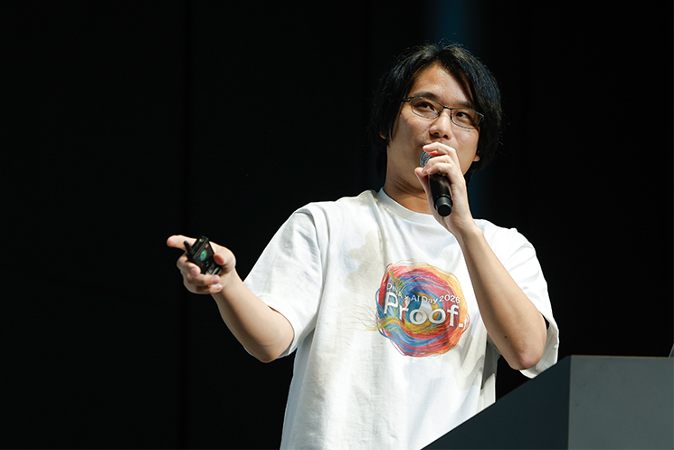 大西 克典さんが、ベイスターズ球団とDeNAによる「AI×野球プロジェクト」のチーム体制について話す様子