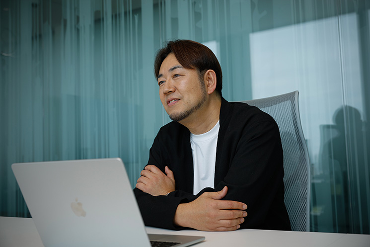 企業が持つべきIP戦略の三原則を解説するMIXIフェローの竹野太一さん