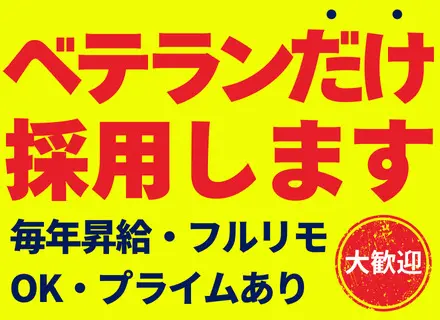 開発エンジニア/40～50代歓迎/フルリモート可/残業月平均10h以内/財形貯蓄・確定拠出年金あり/毎年昇給