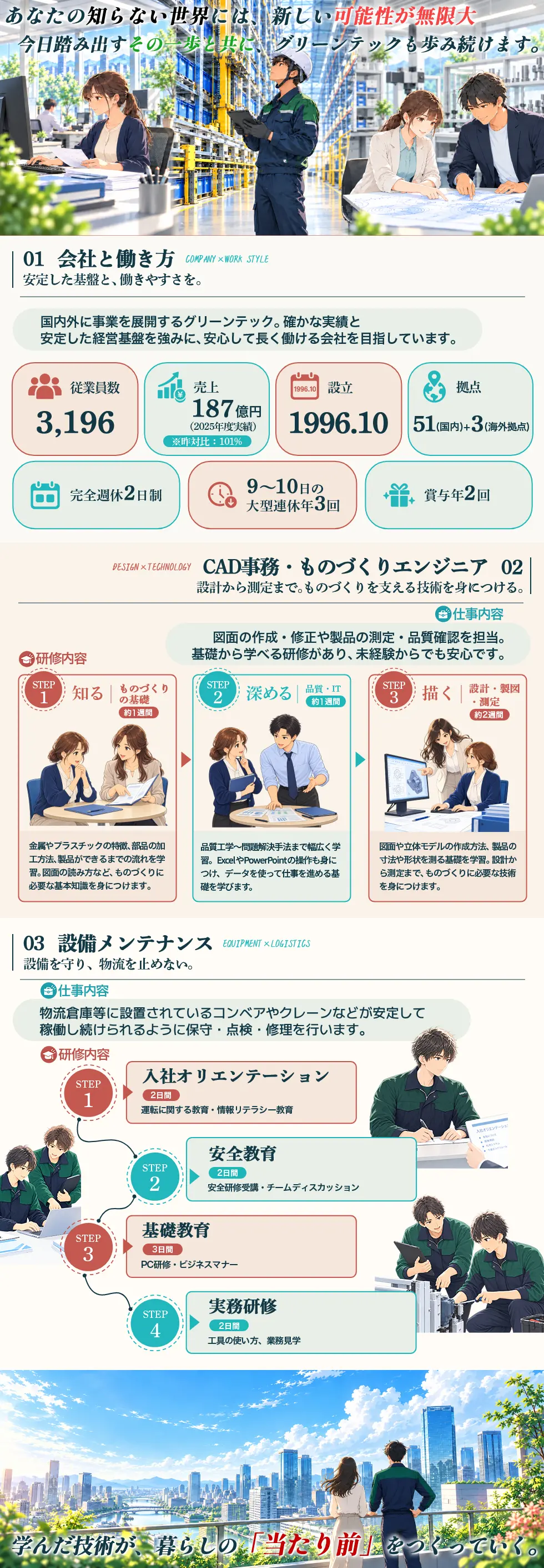株式会社グリーンテック　エンジニアリングソリューション事業部の企業メッセージ