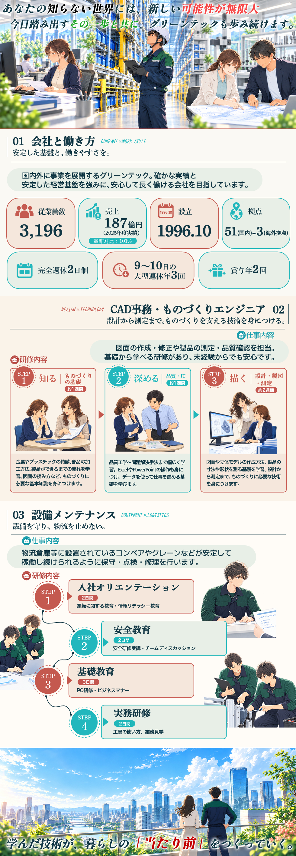 株式会社グリーンテック　エンジニアリングソリューション事業部の企業メッセージ
