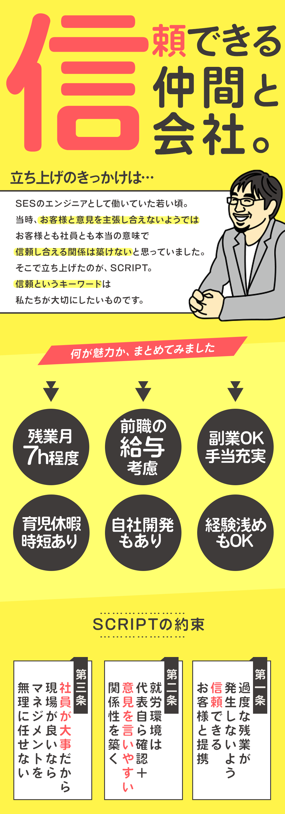 株式会社ＳＣＲＩＰＴの企業メッセージ