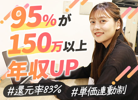 開発エンジニア/フルリモート/還元率83％/遠方在住OK/直取引/年休130日/月給40万円～/残業8.5h程