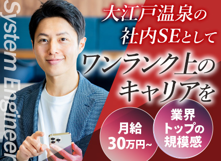 社内SE/月給30万円～/自社内勤務100％/勤務時間選択制/土日祝休み/東銀座勤務/30~40代活躍中