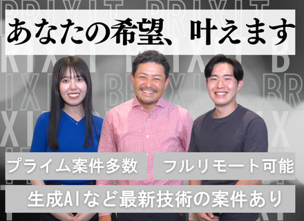 開発エンジニア/経験半年程度も可/リモート率100％/平均年齢29.7歳/平均有給取得10日/残業月平均10h