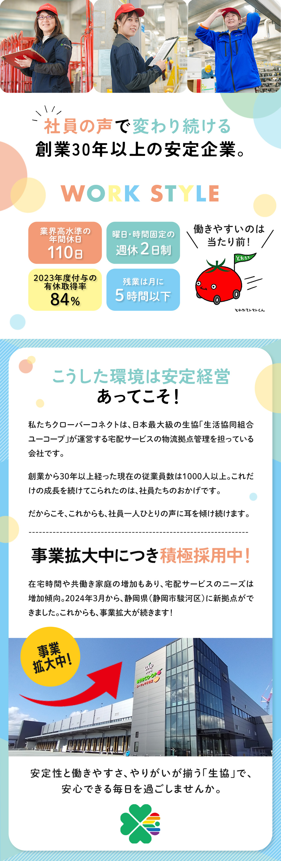 株式会社クローバーコネクトの企業メッセージ