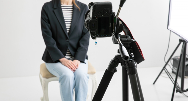 履歴書用証明写真撮影コーナー