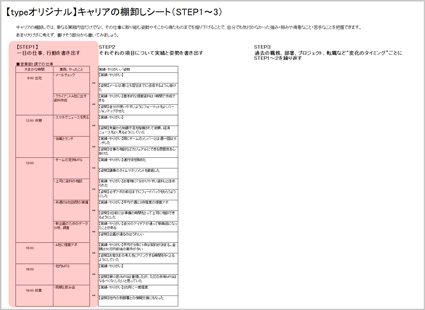 【STEP1】一日の業務、行動を書き出す